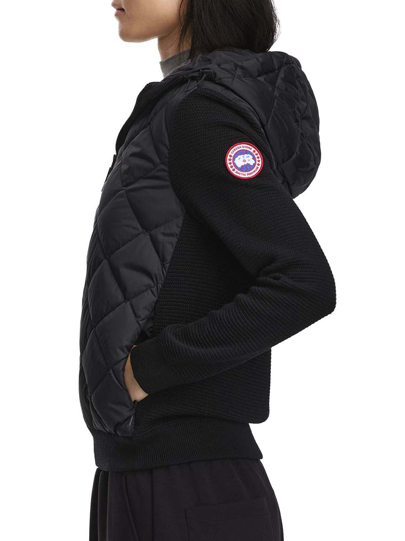 HYBRIDGE® QUILTED KNIT HOODED JACKET