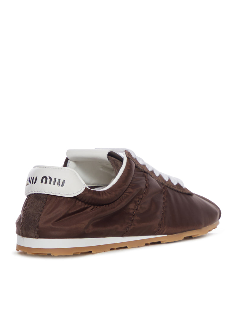 PLUME SNEAKERS IN TECHNICAL FABRIC AND SUEDE