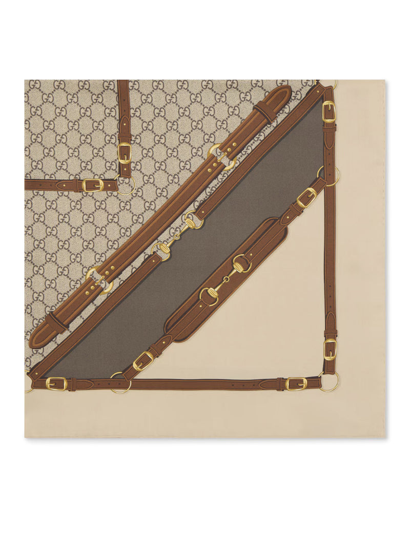 PRINTED SILK TWILL SCARF