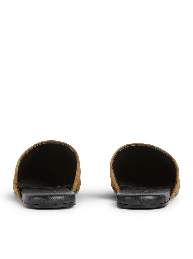 SUEDE CLOG WITH HORSEPOWER