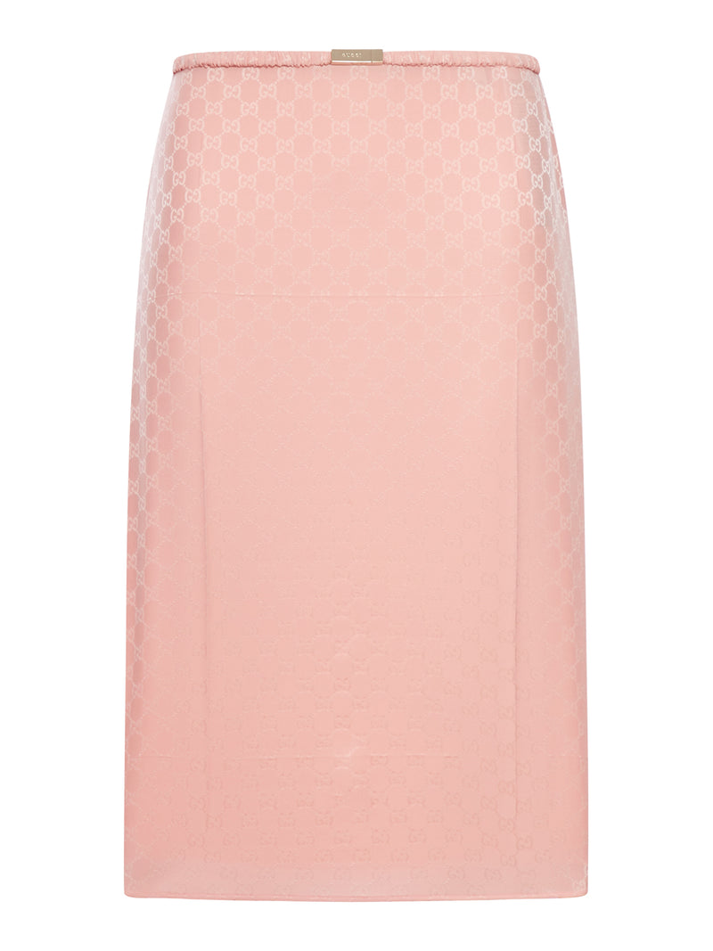 GG JACQUARD SILK SKIRT