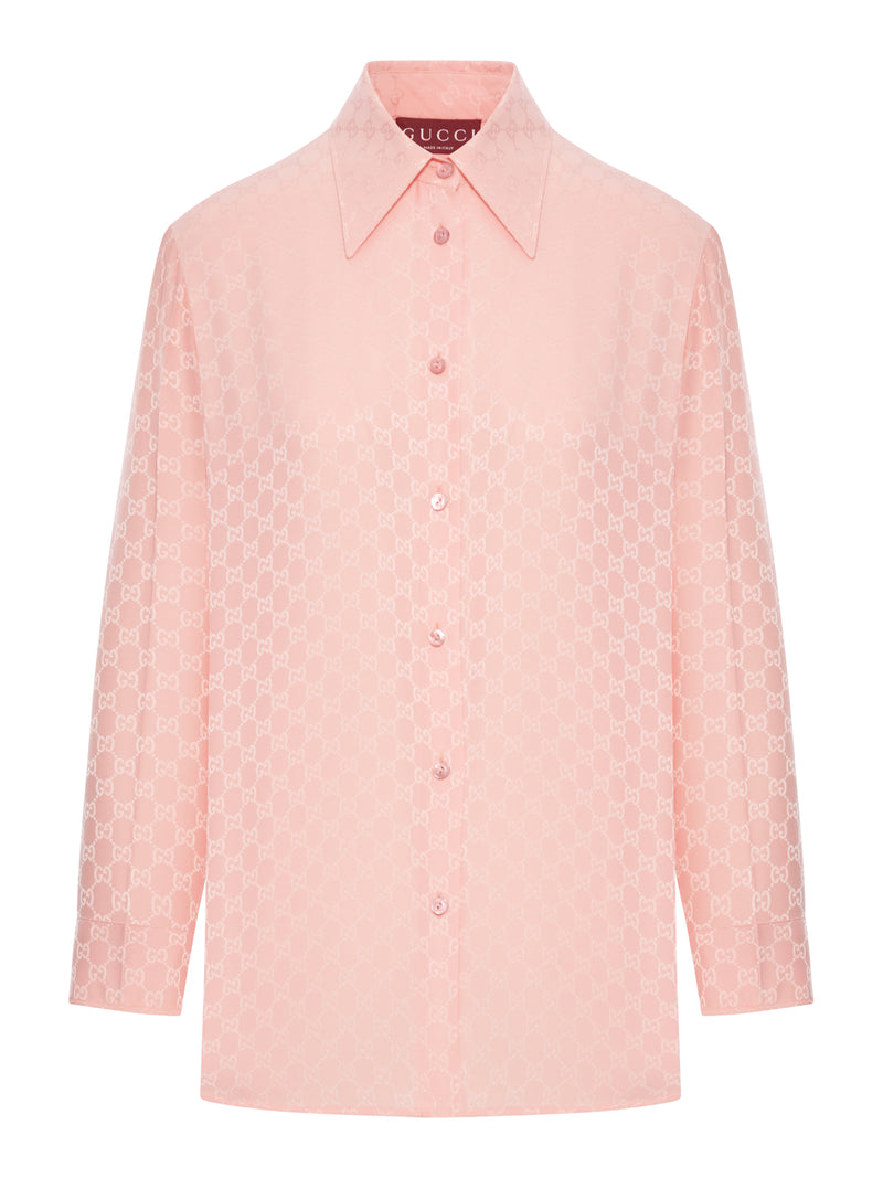 GG JACQUARD SILK SHIRT