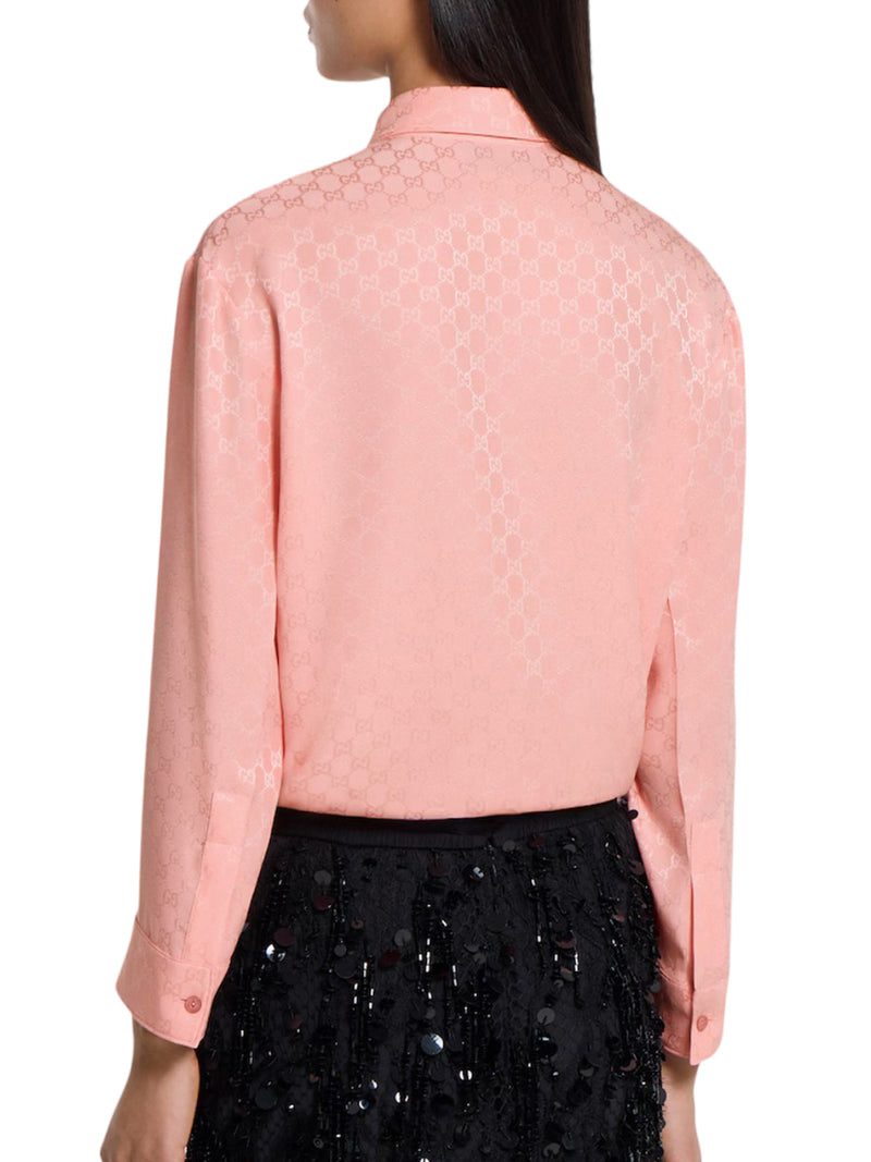 GG JACQUARD SILK SHIRT