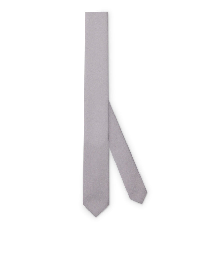 SILK TIE WITH CREPE EFFECT