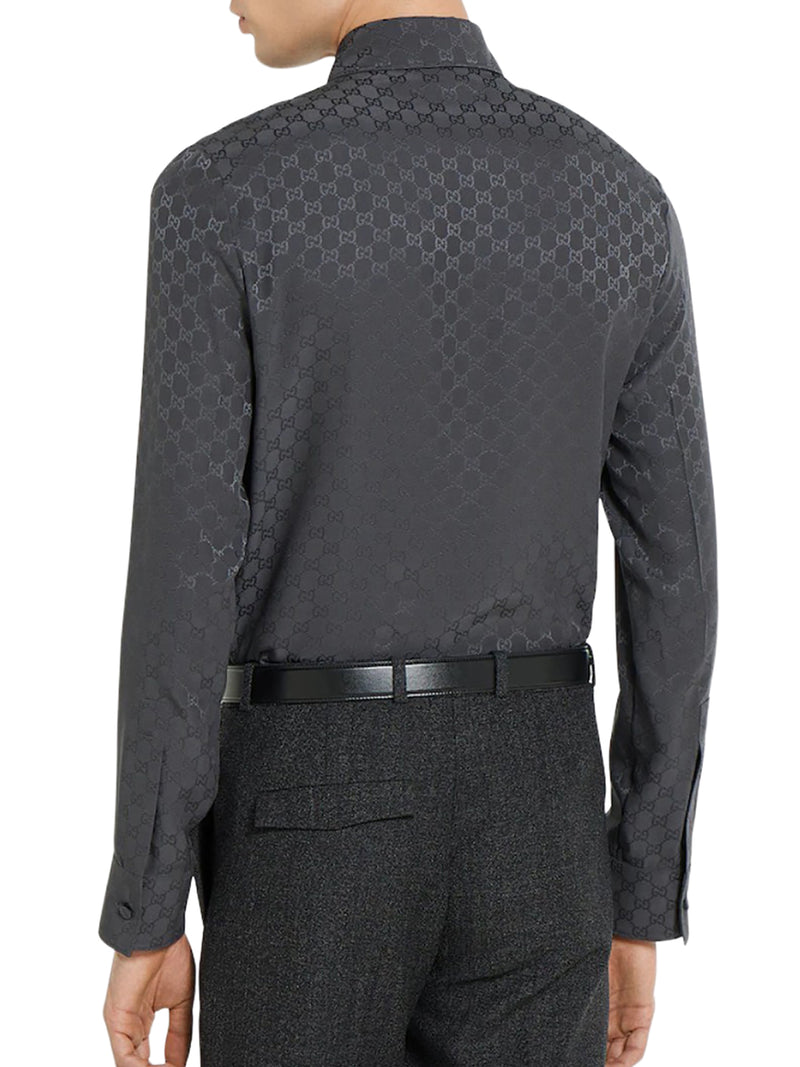 GG JACQUARD SILK SHIRT