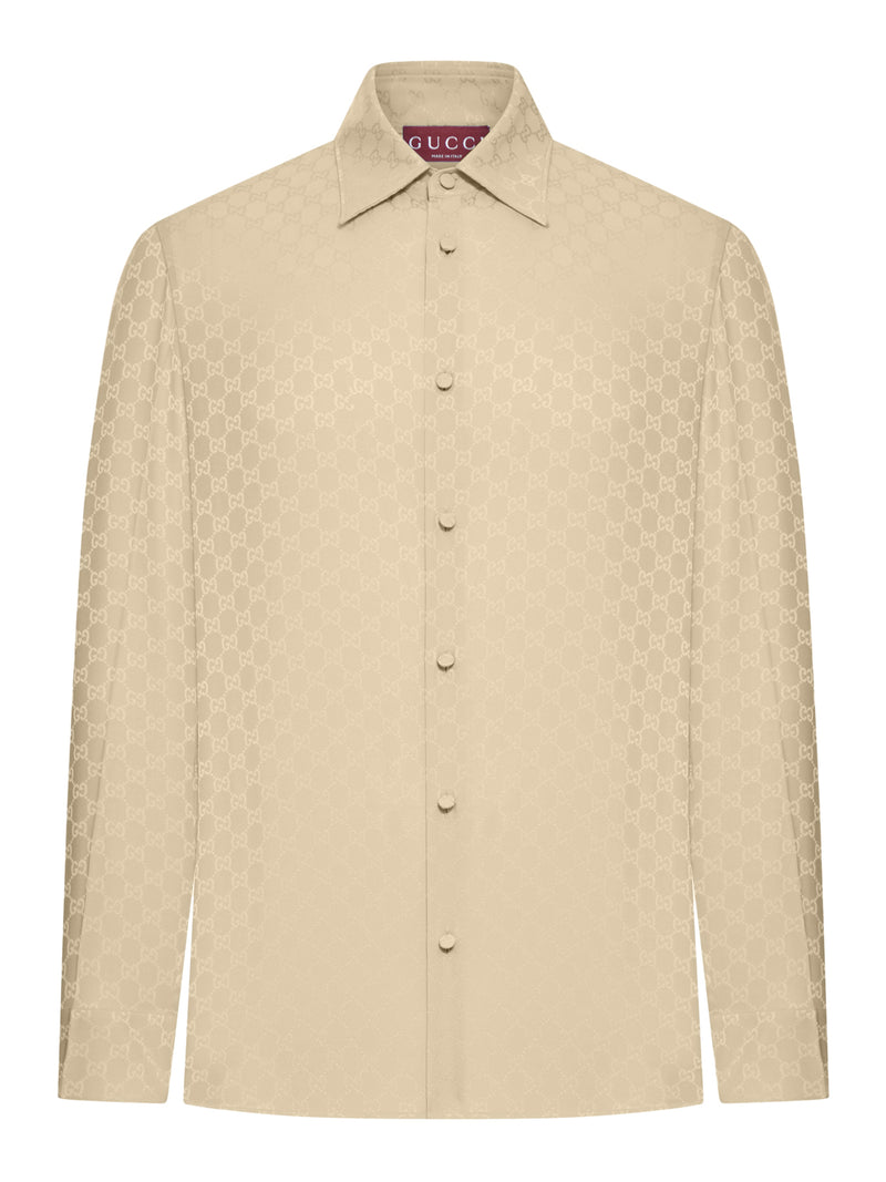 GG JACQUARD SILK SHIRT
