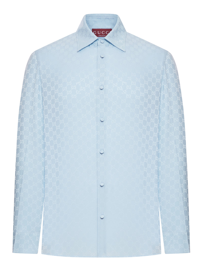 GG JACQUARD SILK SHIRT