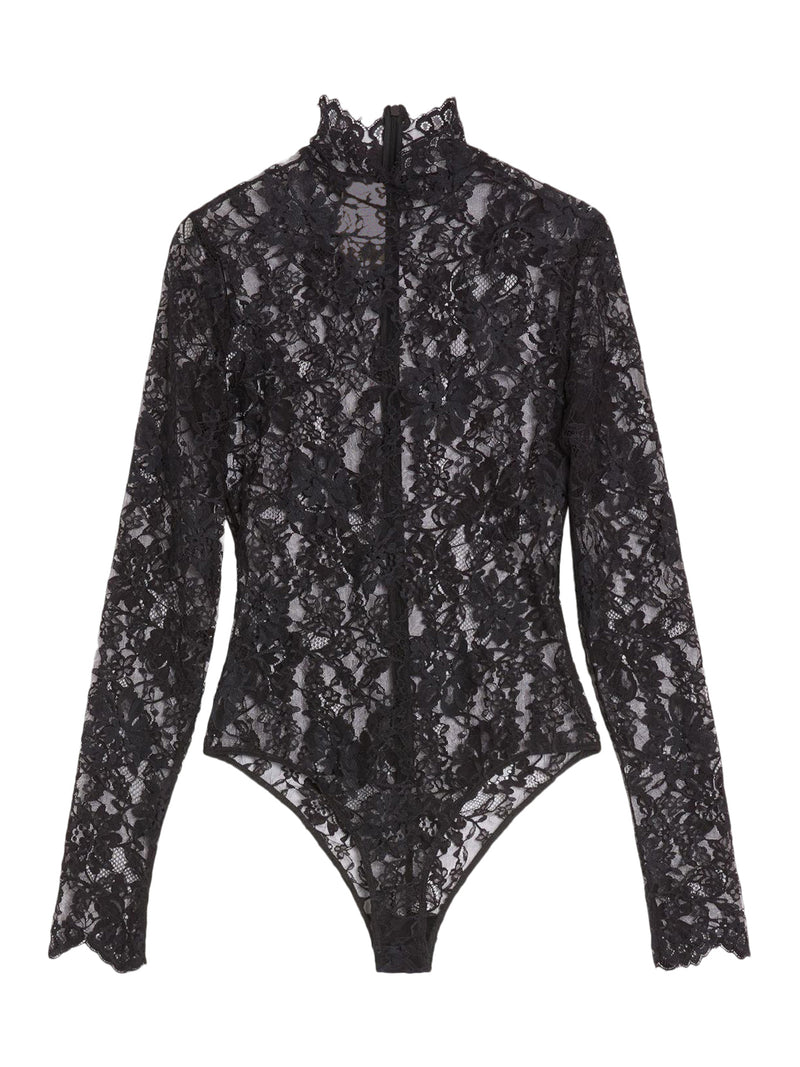 FLORAL LACE BODYSUIT