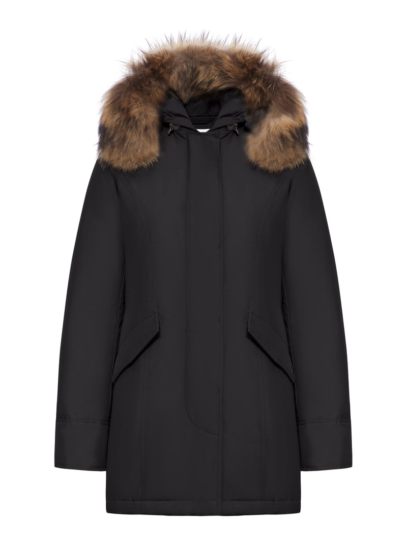 ARCTIC PARKA IN RAMAR CLOTH WITH REMOVABLE FUR