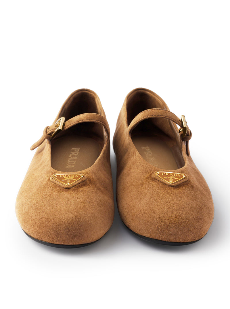 SUEDE BALLERINAS