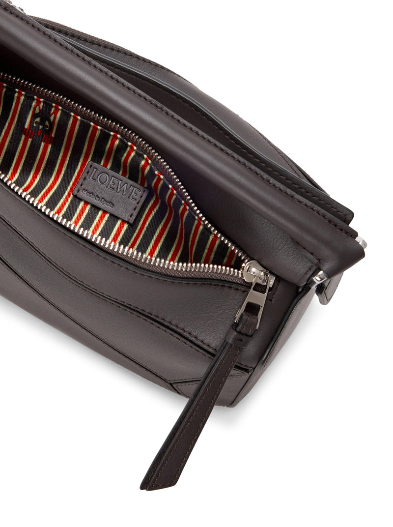 FUTURIST CAT SMALL PUZZLE BAG IN CALFSKIN