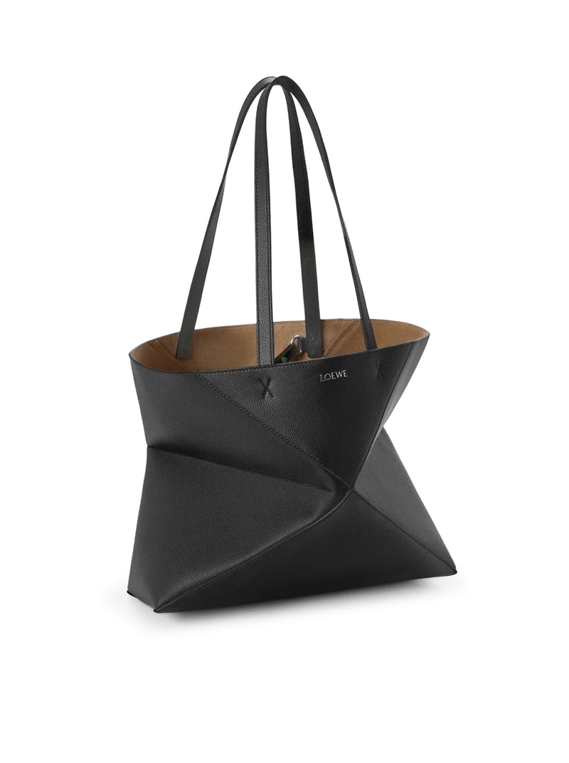 MEDIUM PUZZLE FOLD HORIZONTAL TOTE BAG IN GRAINED CALFSKIN
