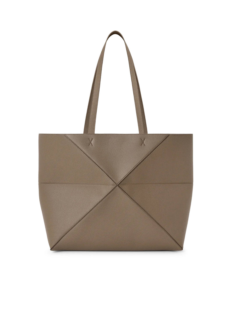 MEDIUM PUZZLE FOLD HORIZONTAL TOTE BAG IN GRAINED CALFSKIN