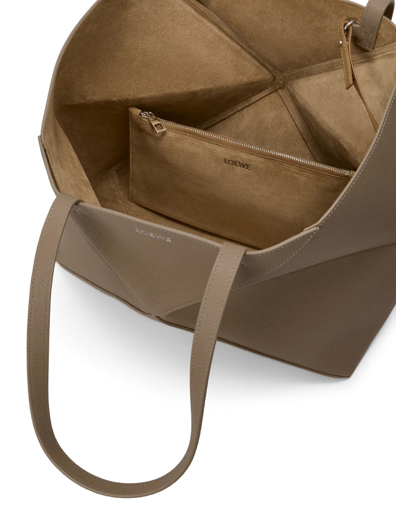 MEDIUM PUZZLE FOLD HORIZONTAL TOTE BAG IN GRAINED CALFSKIN