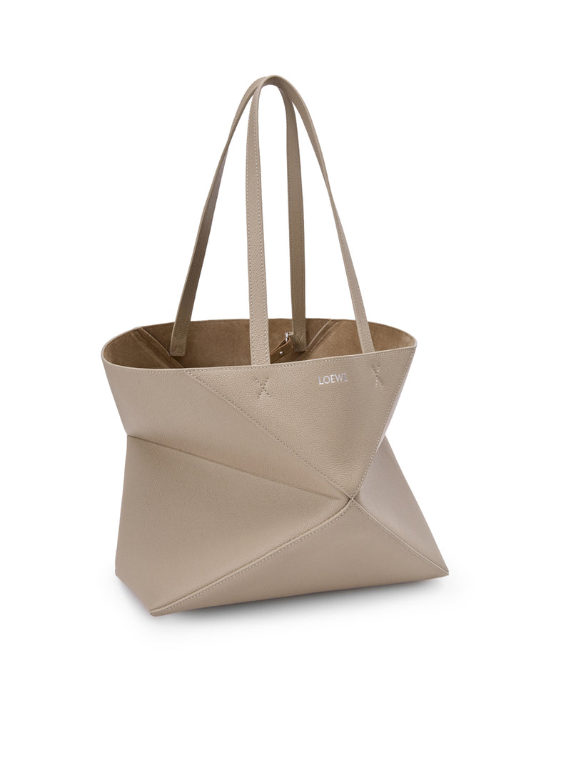 MEDIUM PUZZLE FOLD HORIZONTAL TOTE BAG IN GRAINED CALFSKIN