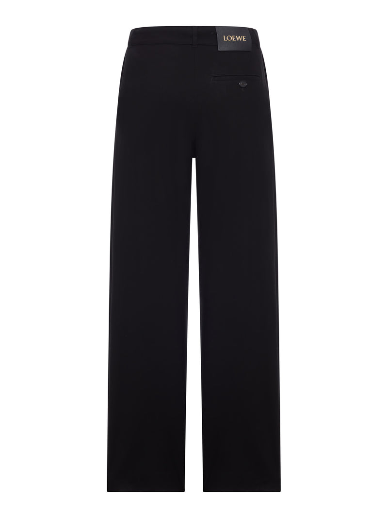 HIGH-WAISTED TAILORED WOOL TROUSERS