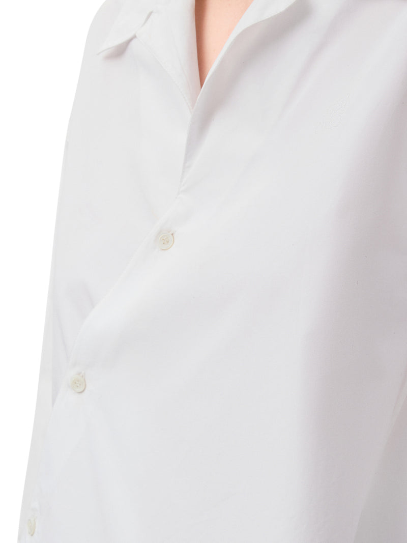 ASYMMETRIC COTTON POPLIN SHIRT