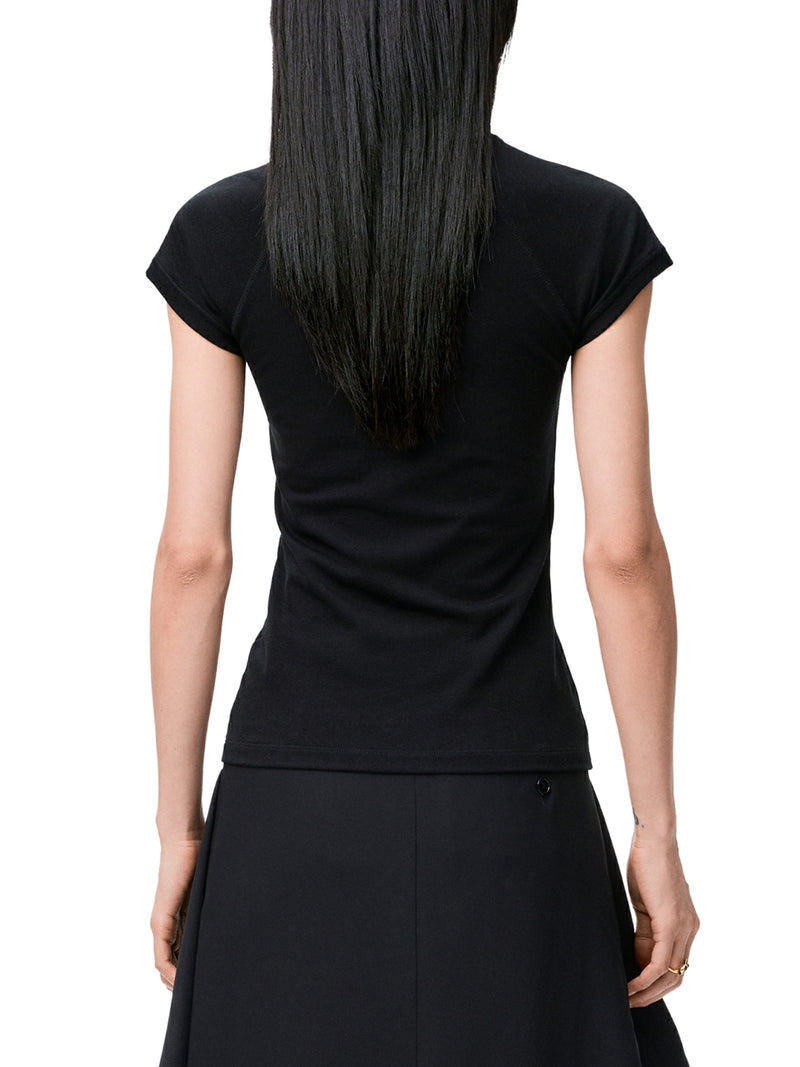 SMALL FIT T-SHIRT WITH ANAGRAM EMBROIDERY