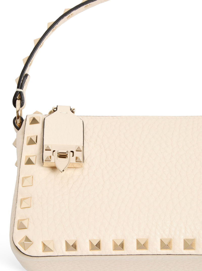 ROCKSTUD SMALL GARNET CALFSKIN CROSSBODY BAG