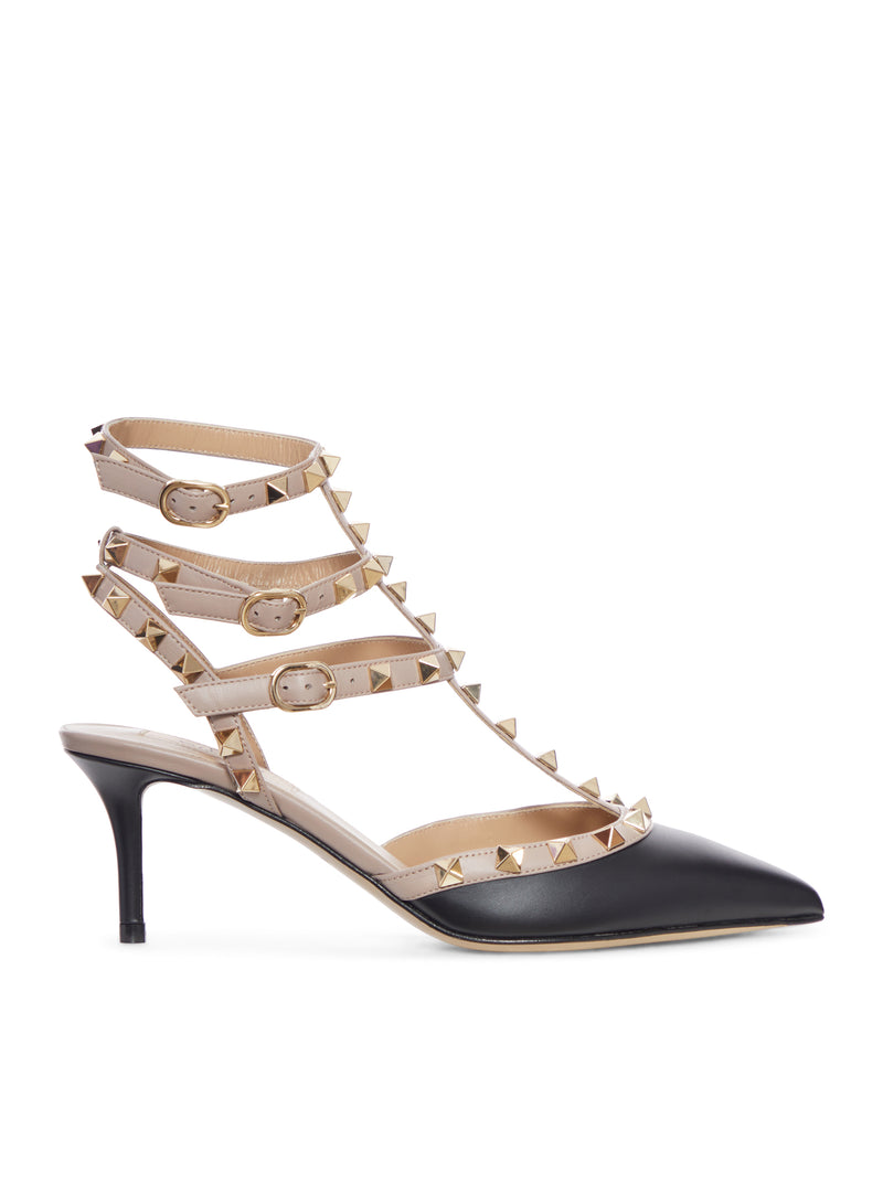 ROCKSTUD LEATHER PUMPS