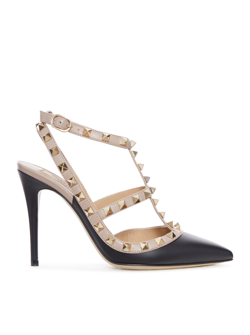 ROCKSTUD LEATHER PUMPS