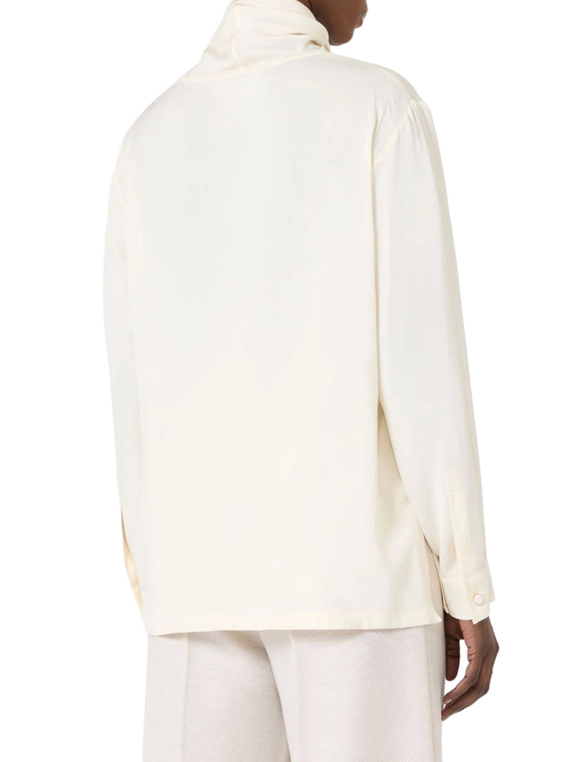 SILK CHARMEUSE BLOUSE