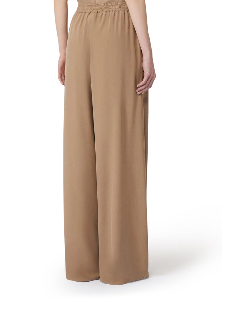 WIDE TROUSERS IN WASHED SILK