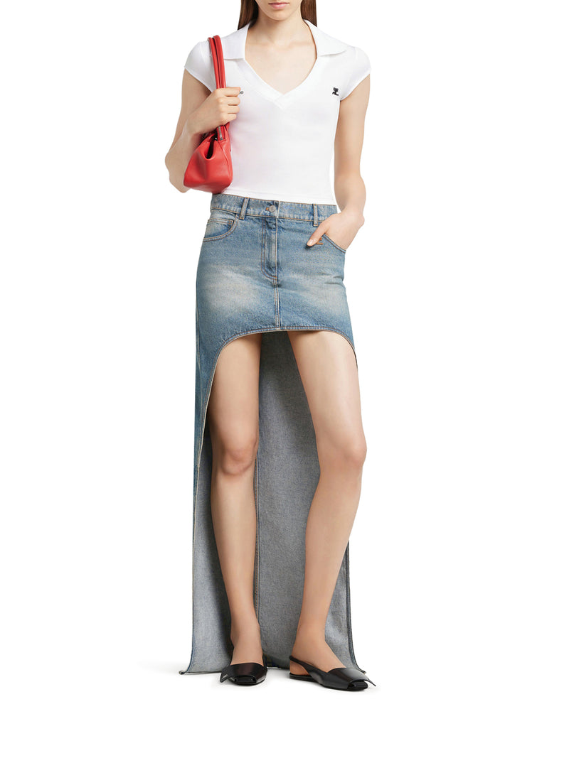 SPORT CROPPED POLO