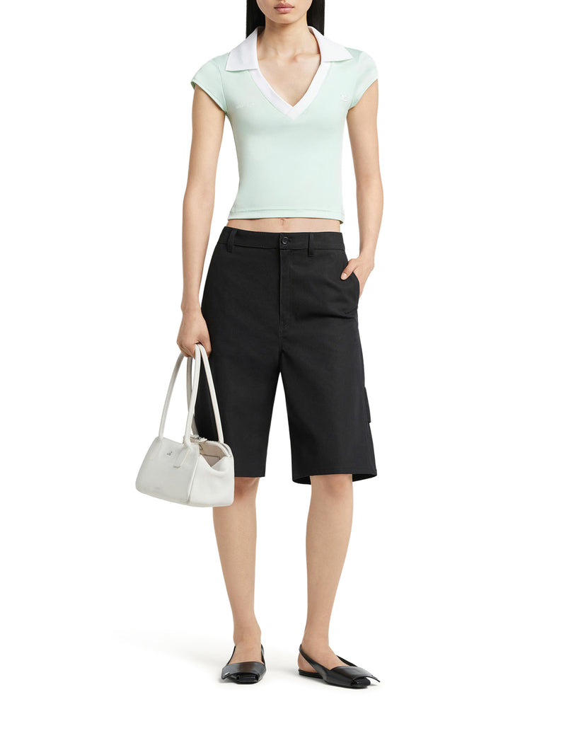 SPORT CROPPED POLO