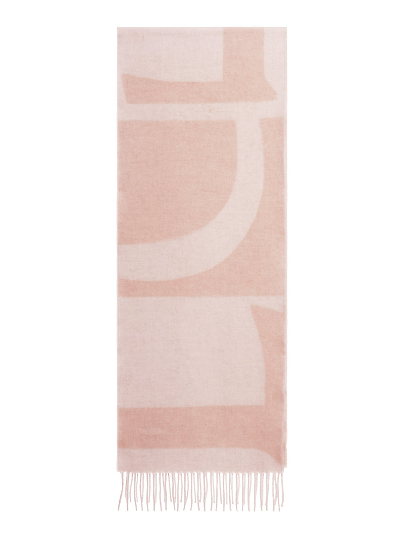 CASHMERE JACQUARD LOGO SCARF