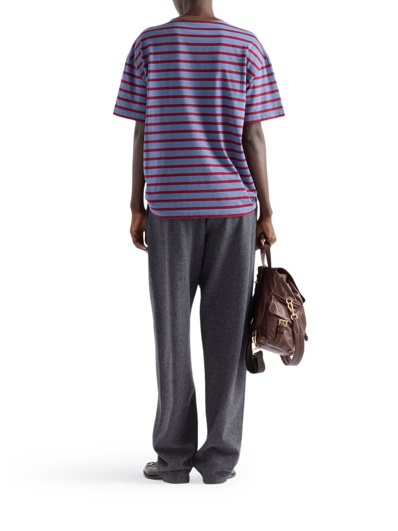 OVERSIZED T-SHIRT IN STRIPED JERSEY