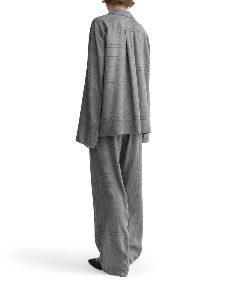 MONOGRAM FLANNEL SHIRT