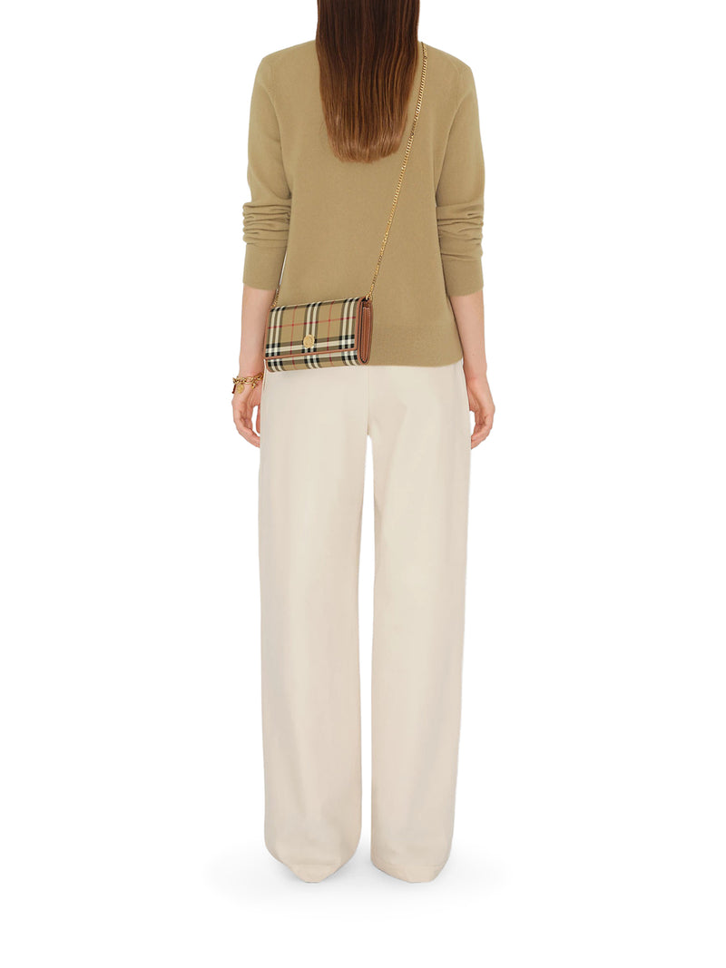 CHECK WALLET WITH CHAIN ??SHOULDER STRAP