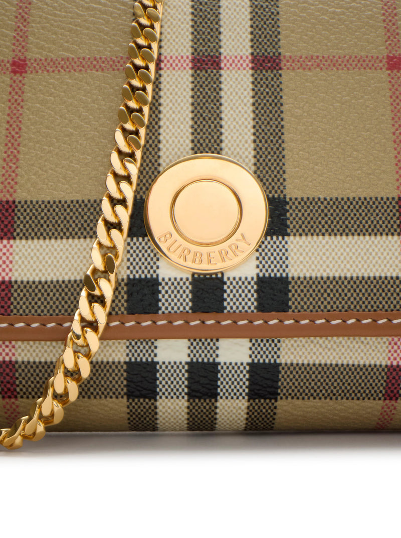 CHECK WALLET WITH CHAIN ??SHOULDER STRAP