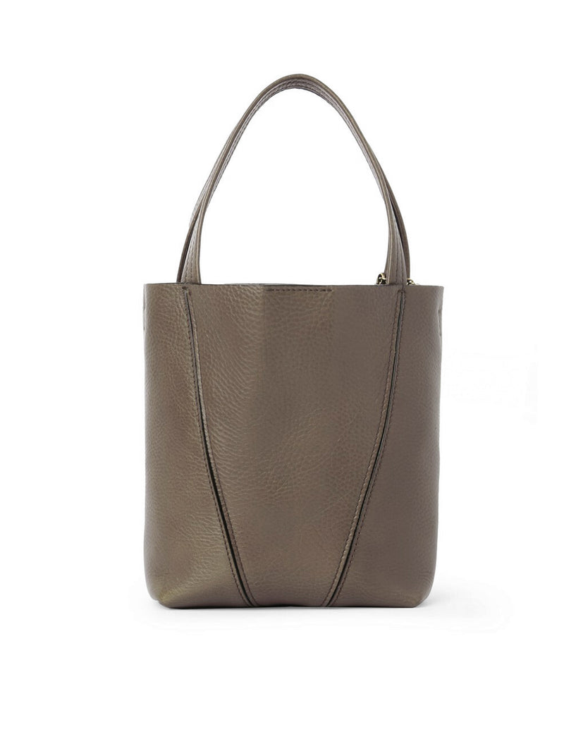 CHLOÉ SPIN SMALL TOTE BAG IN GRAINY LEATHER