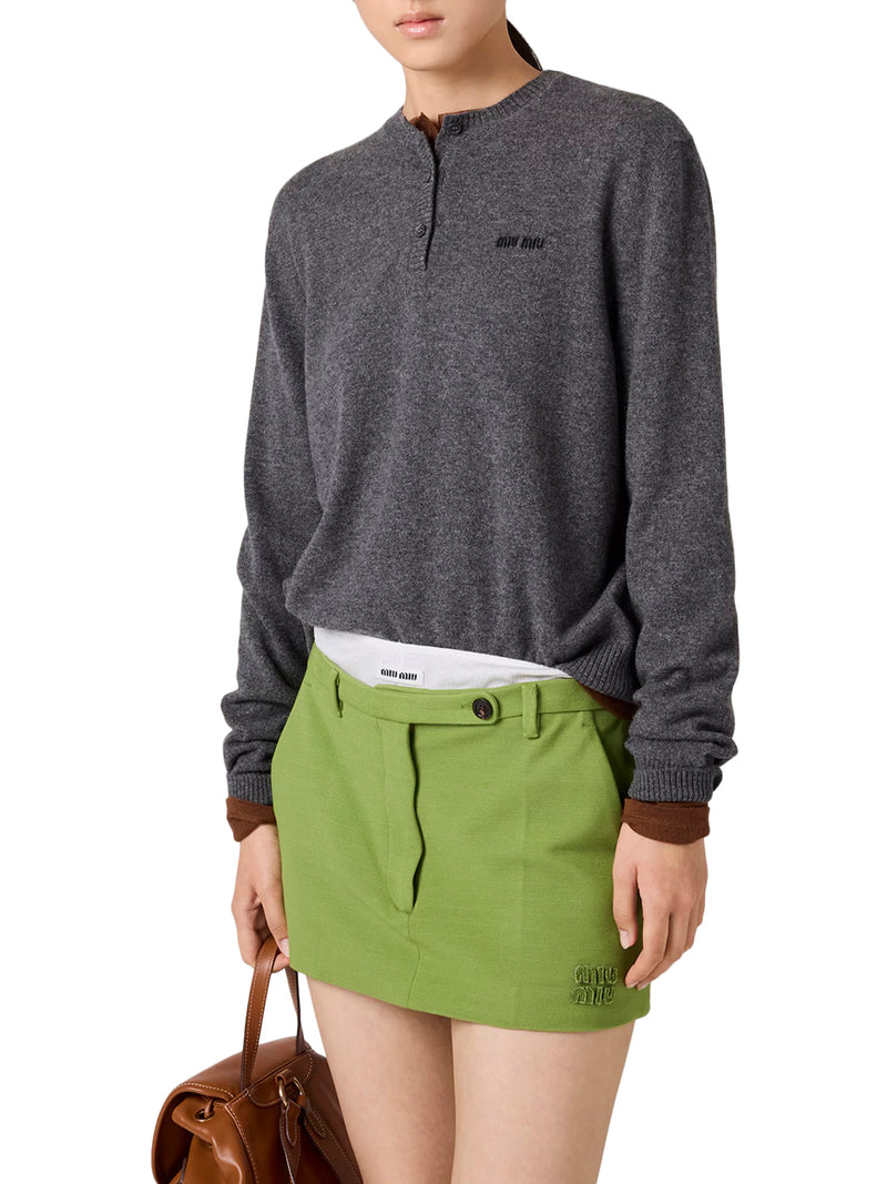 CREW NECK CASHMERE SWEATER