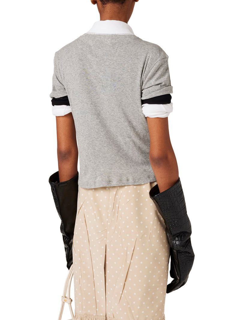 RIBBED JERSEY T-SHIRT