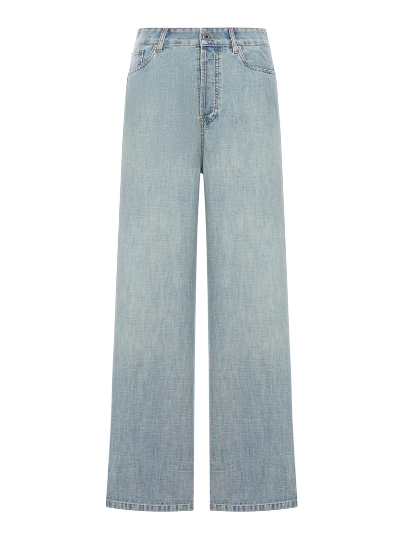 CHAMBRAY DENIM JEANS