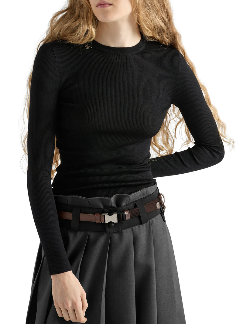 CREW NECK WOOL SWEATER