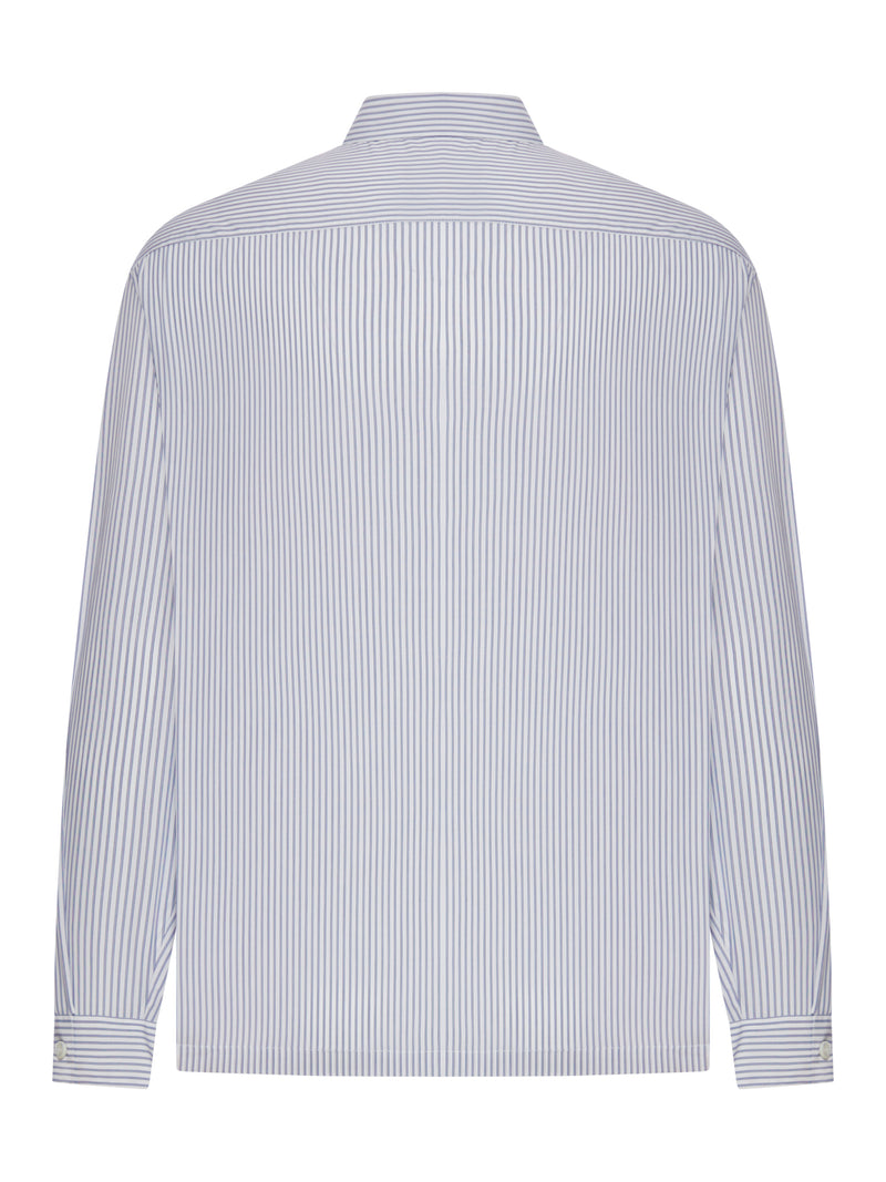 COTTON POPLIN SHIRT WITH STRIPED PATTERN