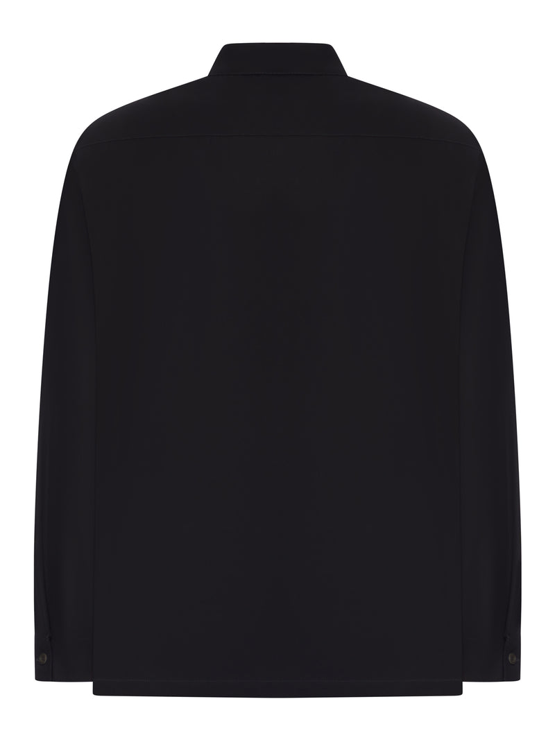 COTTON OVERSHIRT WITH ZIP