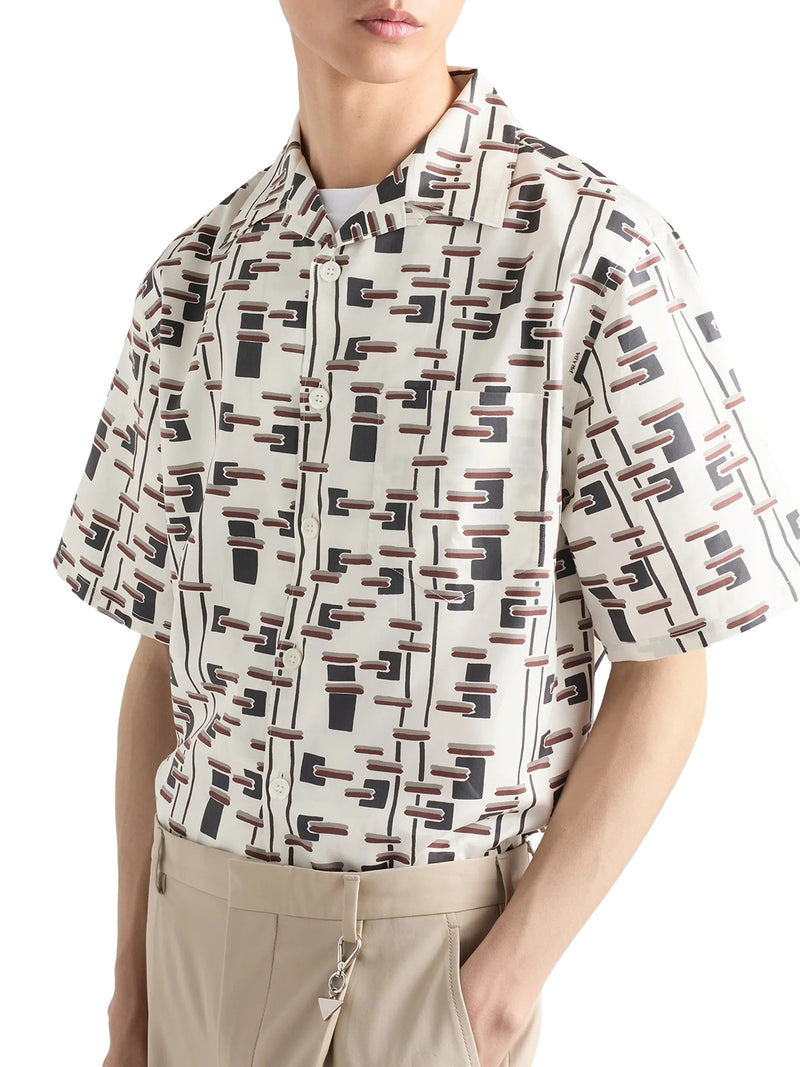 PATTERNED BOWLING SHIRT