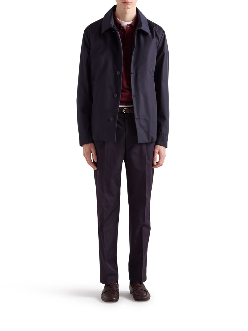 TAILORED COTTON POPLIN TROUSERS