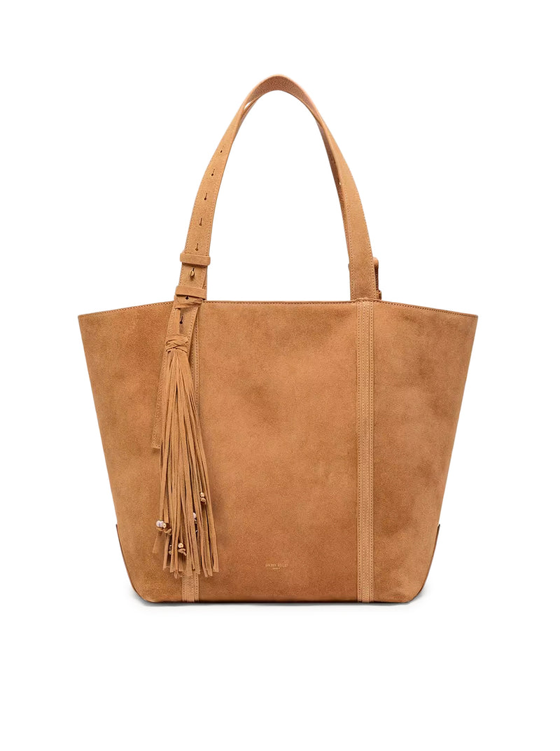 24/7 EAST WEST BAG IN SUEDE WITH FRINGES