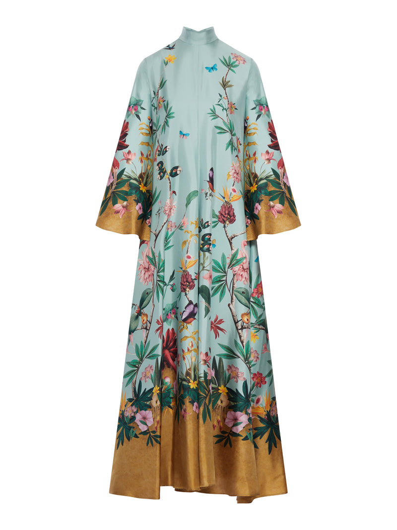 MAGNIFICENT LONG SILK DRESS