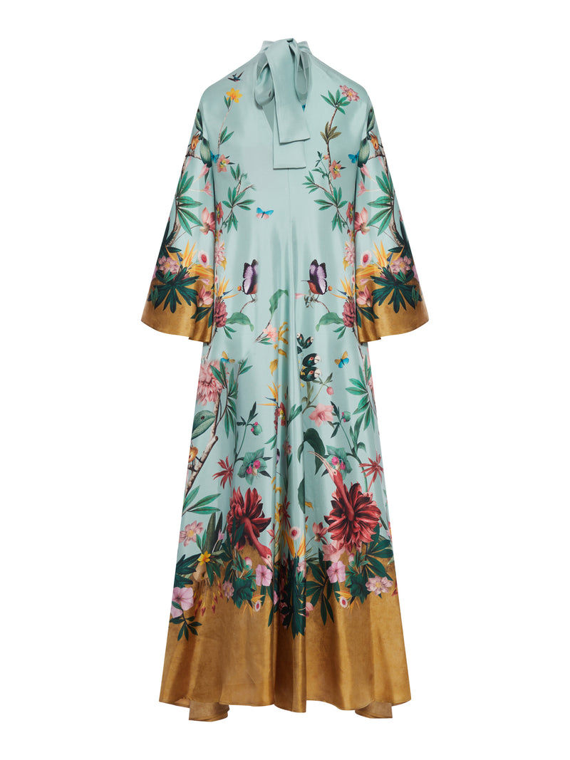 MAGNIFICENT LONG SILK DRESS
