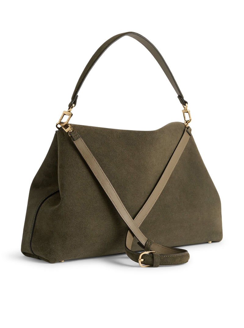 T-LOCK SUEDE BAG