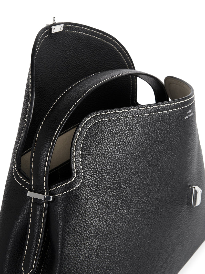 T-LOCK BAG IN EMBOSSED LEATHER