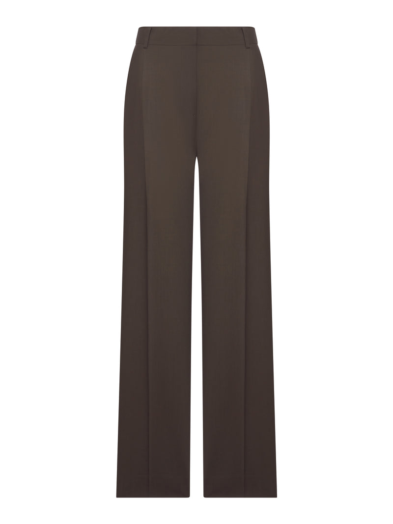TAILORED WOOL BLEND TROUSERS