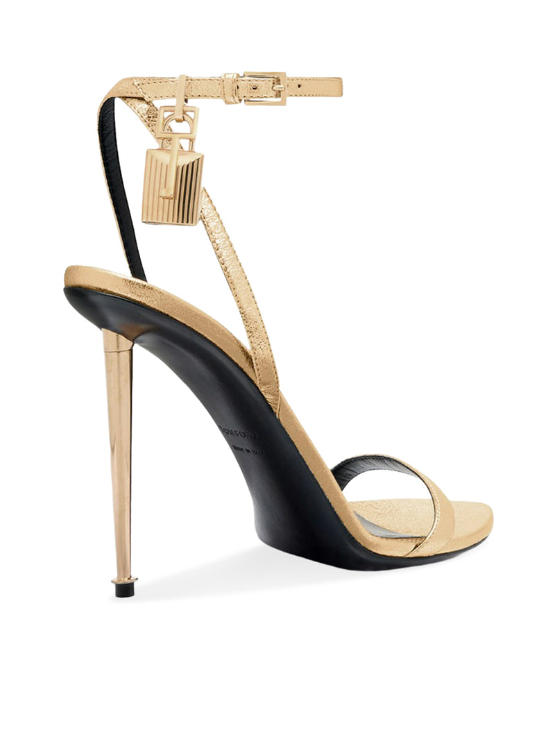 GOLDEN PATENT LEATHER STILETTO HIGH HEEL PUMPS